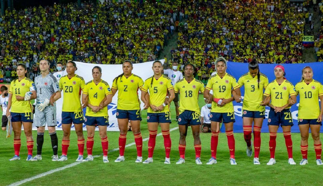 Selección Colombia Femenina finalista de la Copa América Femenina que pasó por el estadio Centenario de Armenia