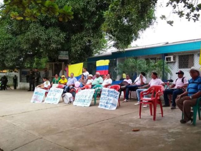 Habitantes de Talaigua Nuevo en Bolívar bloquearon la entrada del hospital local