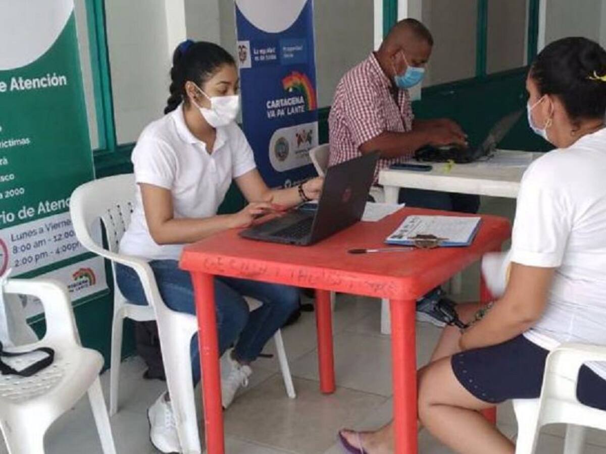 Atención móvil de Familias en Acción Cartagena llegó a 548 hogares