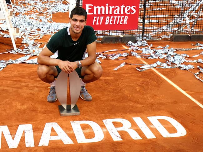 Carlos Alcaraz, tenista español campeón del Masters 1000 de Madrid