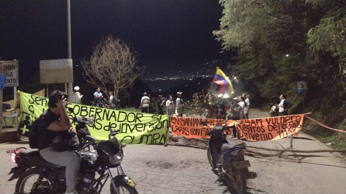 Diana Gancino, residente que está en la protesta