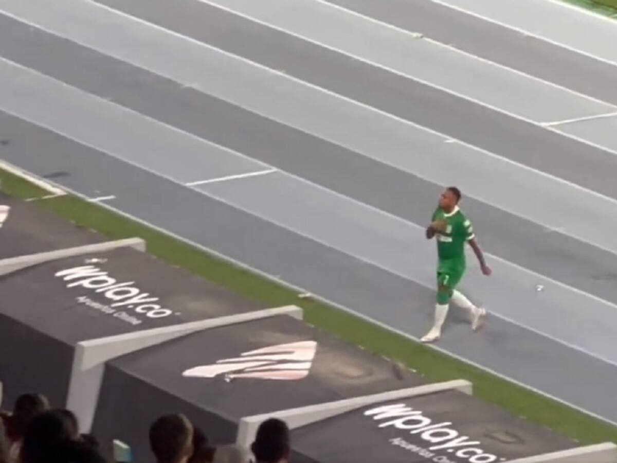 Jarlan Barrera y un gesto que hizo enojar a los hinchas del Junior