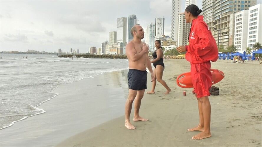 Por falta de contrato con salvavidas, concejal pide que se cierren las playas de Cartagena. Foto: Prensa Salvavidas