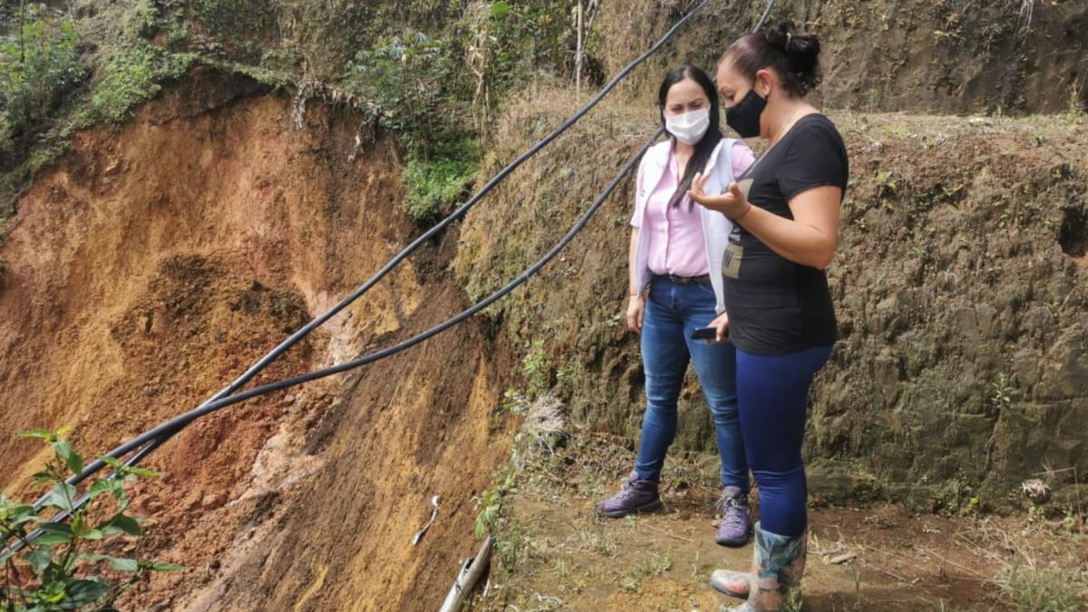 Acueductos rurales de Pereira afectados por deslizamientos de tierra