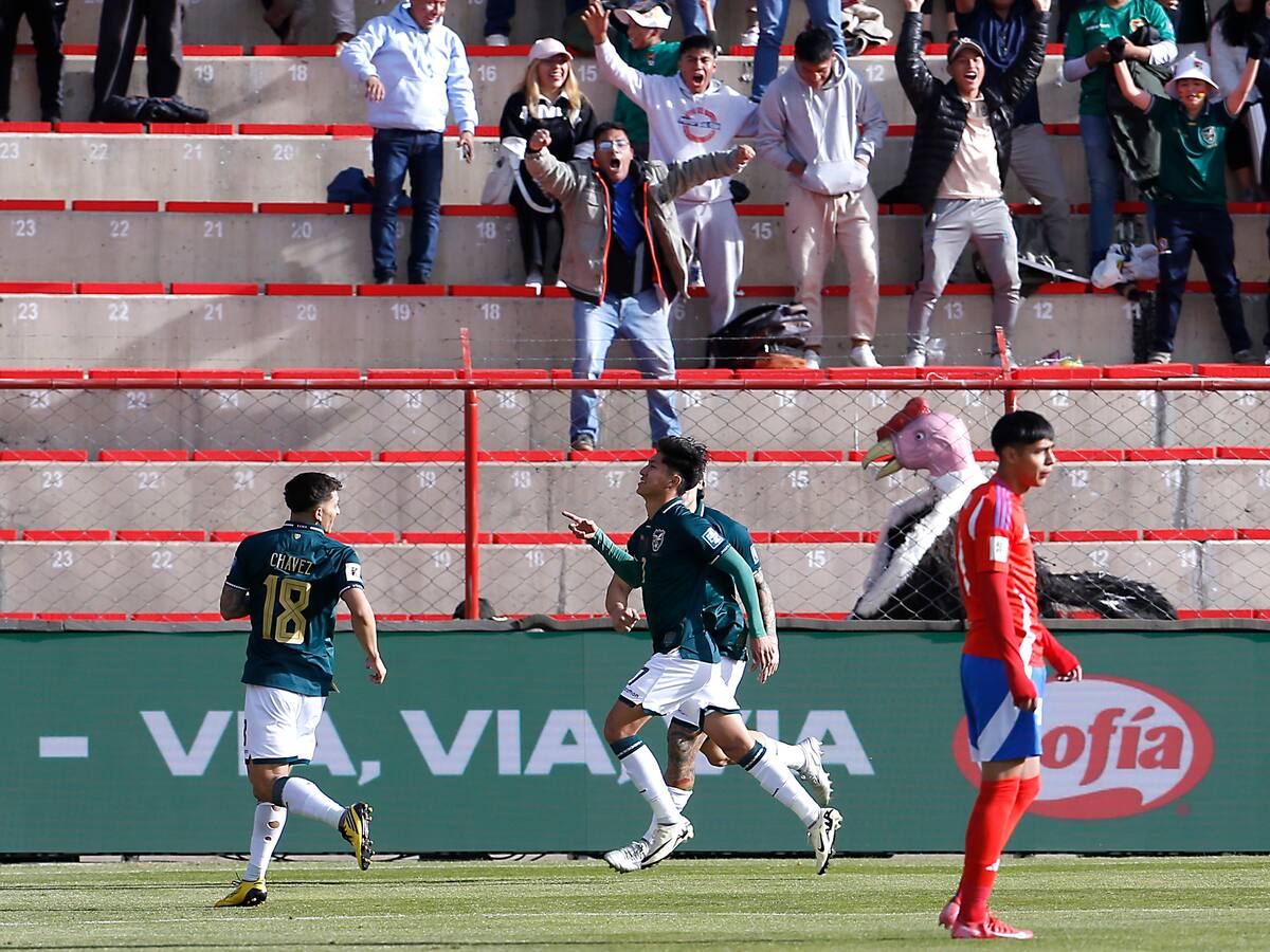 Chile, primera selección eliminada de las Eliminatorias Sudamericanas, tras derrota ante Bolivia
