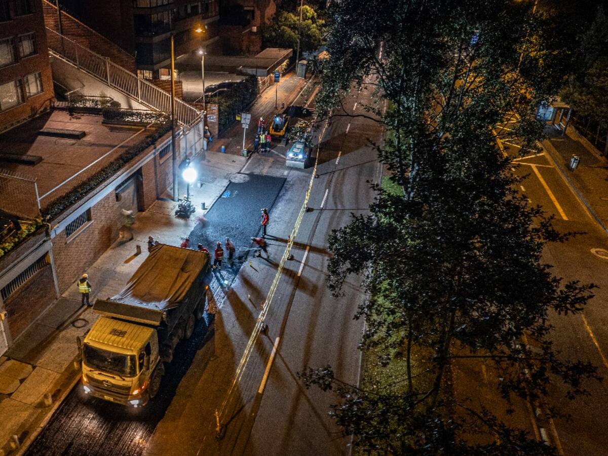 Con 200 frentes de obra, IDU avanza en el arreglo de vías en Bogotá