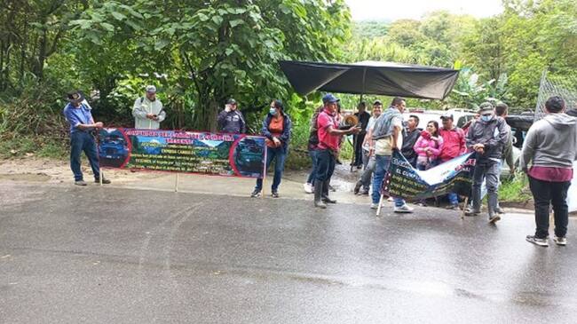 Protesta Cañón del Combeima