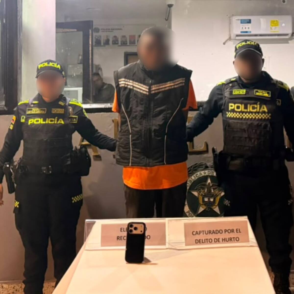Capturado presunto delincuente señalado de hurtar un IPhone en el Centro Histórico