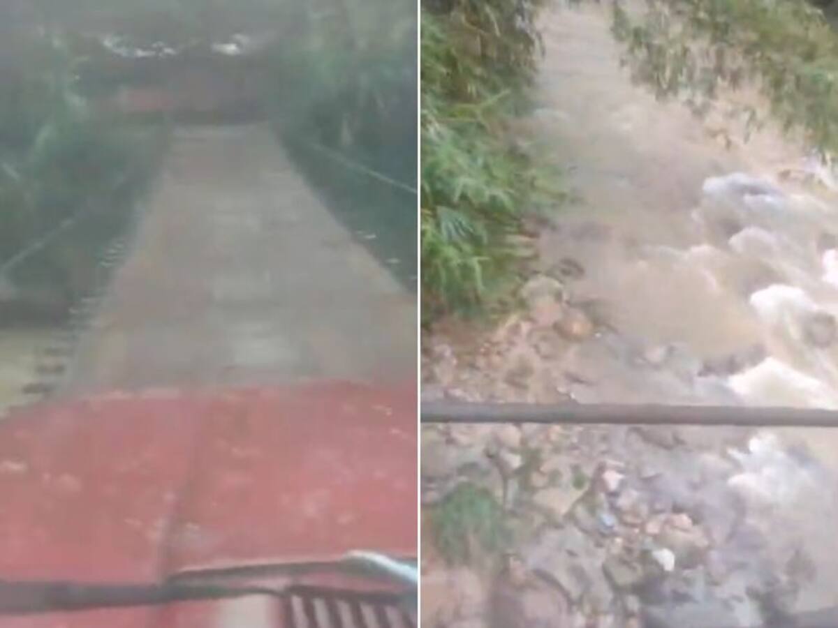 “En nombre de Dios”, conductores se encomiendan para pasar abandonado puente en Santander