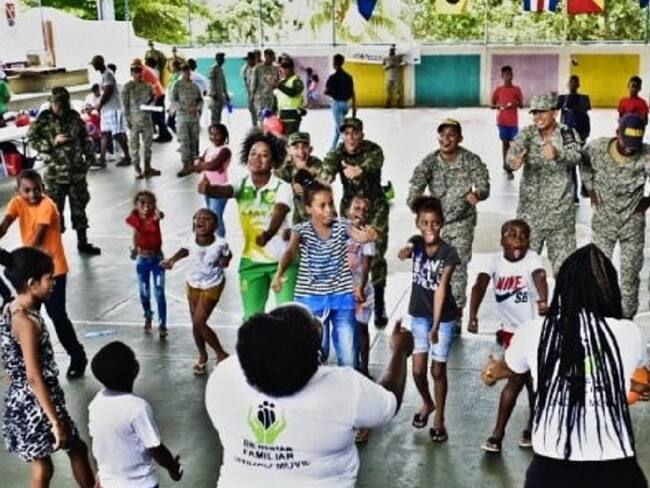 Exitosa jornada de apoyo social realizó la Armada en San Andrés