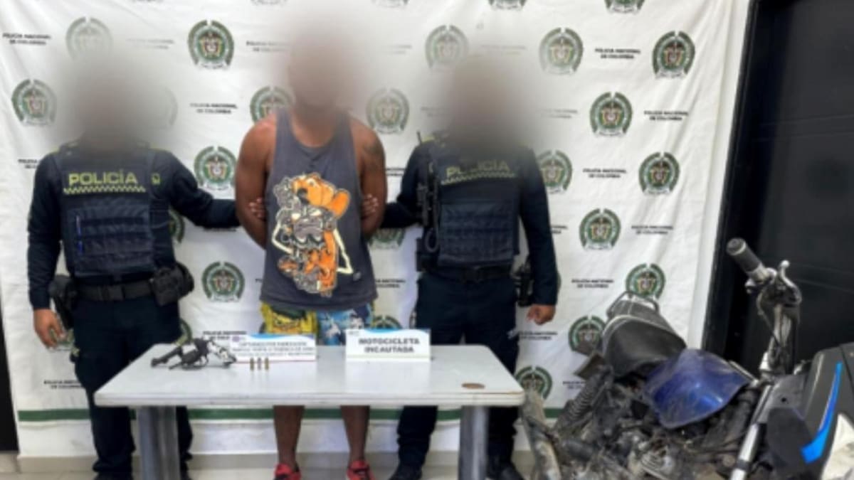 Alias “Mecha Corta” cayó con un revólver en Arjona, Bolívar
