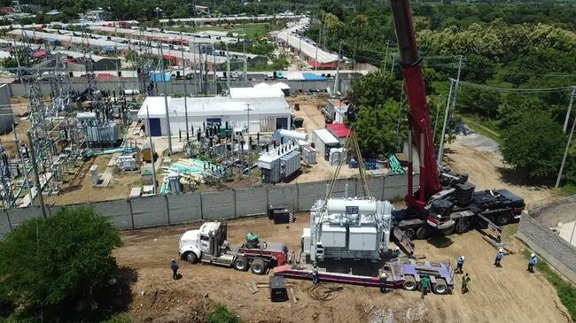 El miércoles 20 de agostola subestación Magangué sincroniza dos transformadores de potencia