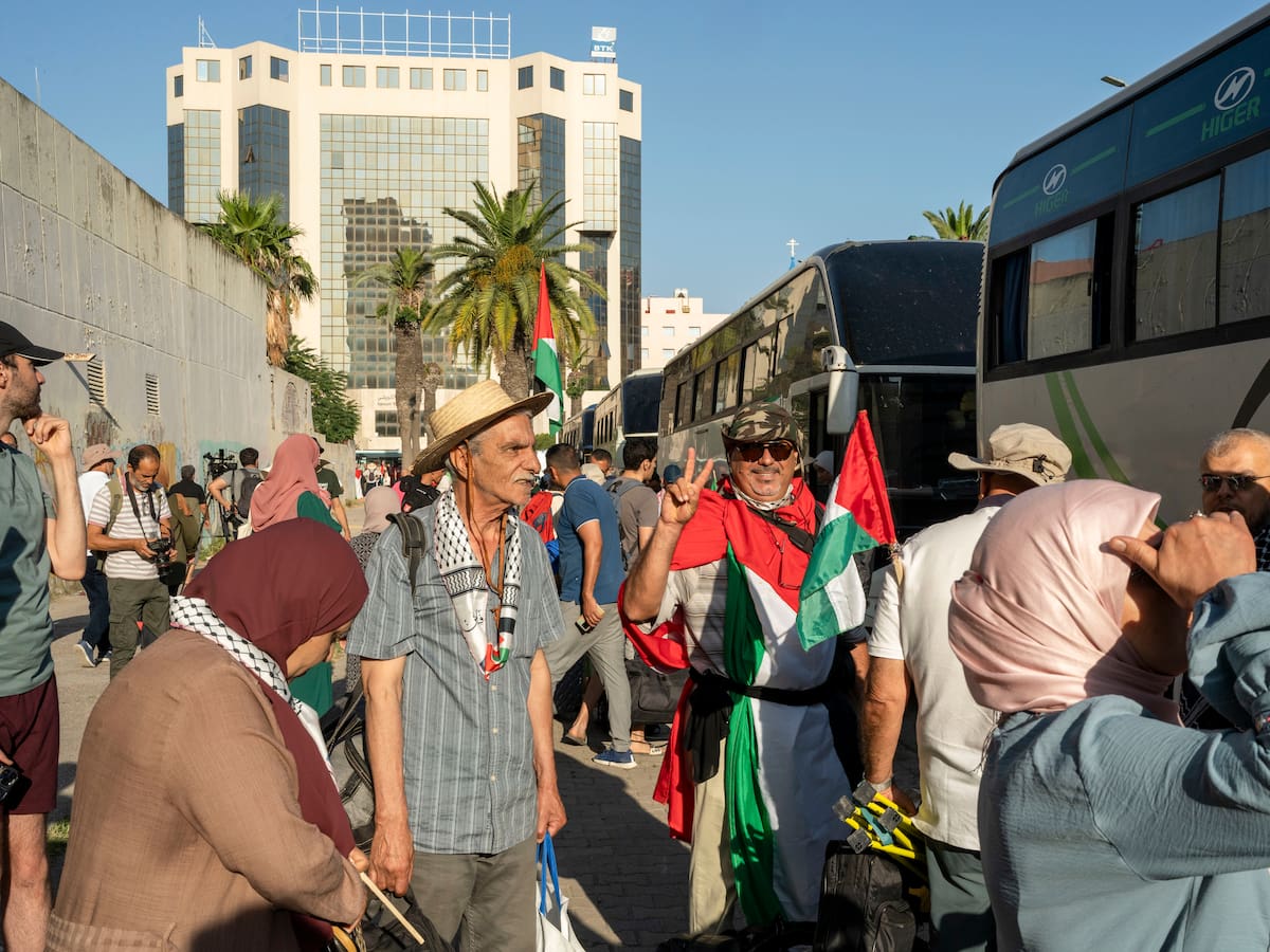 Caravana de Gaza espera a liberación de activistas en Libia