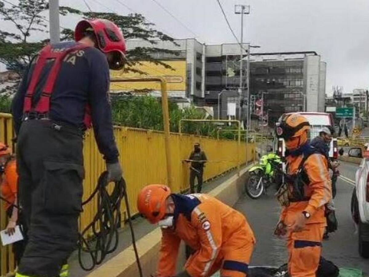 Identifican a persona que se lanzó al vacío del puente la Florida