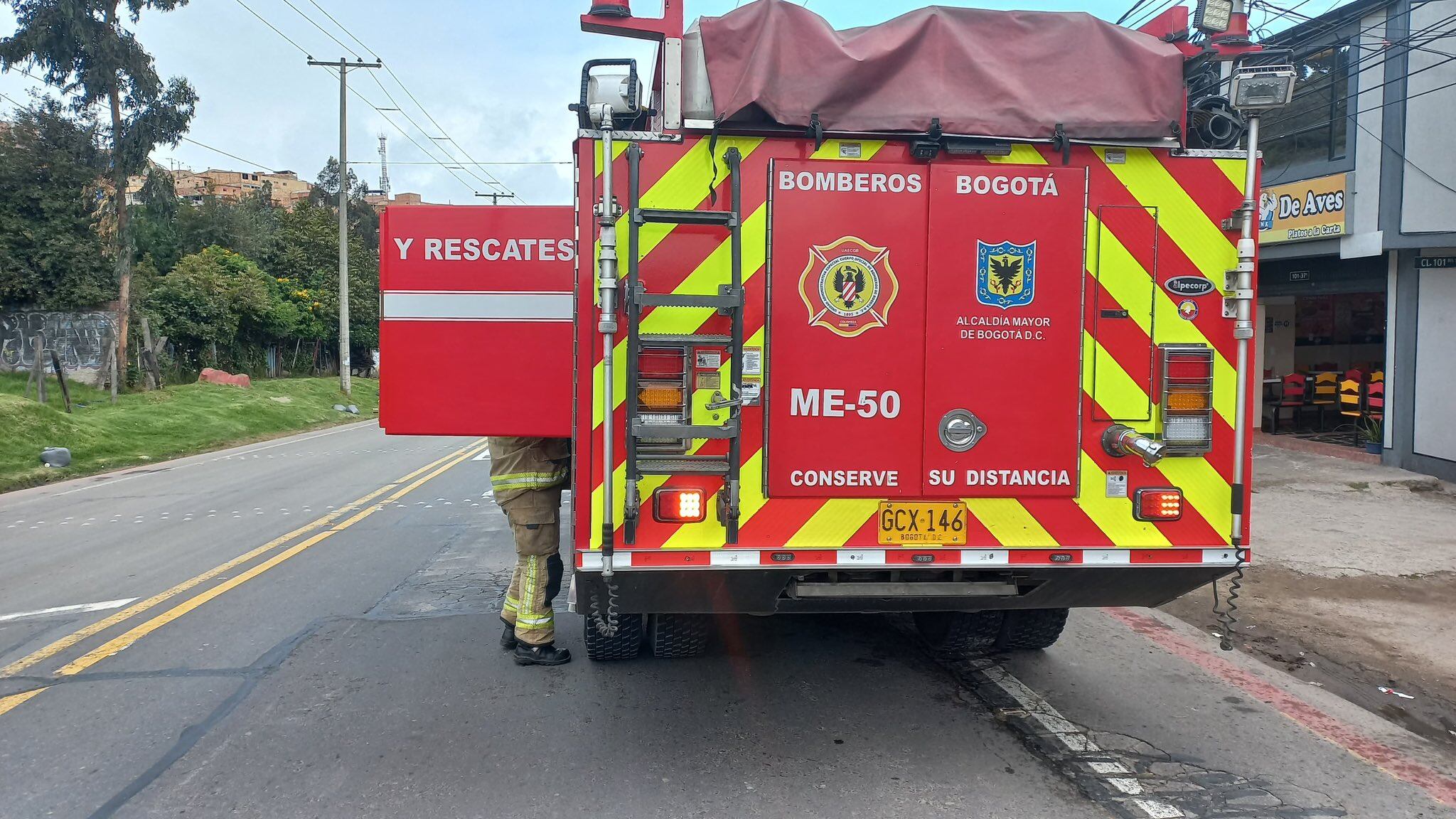Bomberos Bogotá imagen de referencia. Foto: X Bomberos Bogotá.