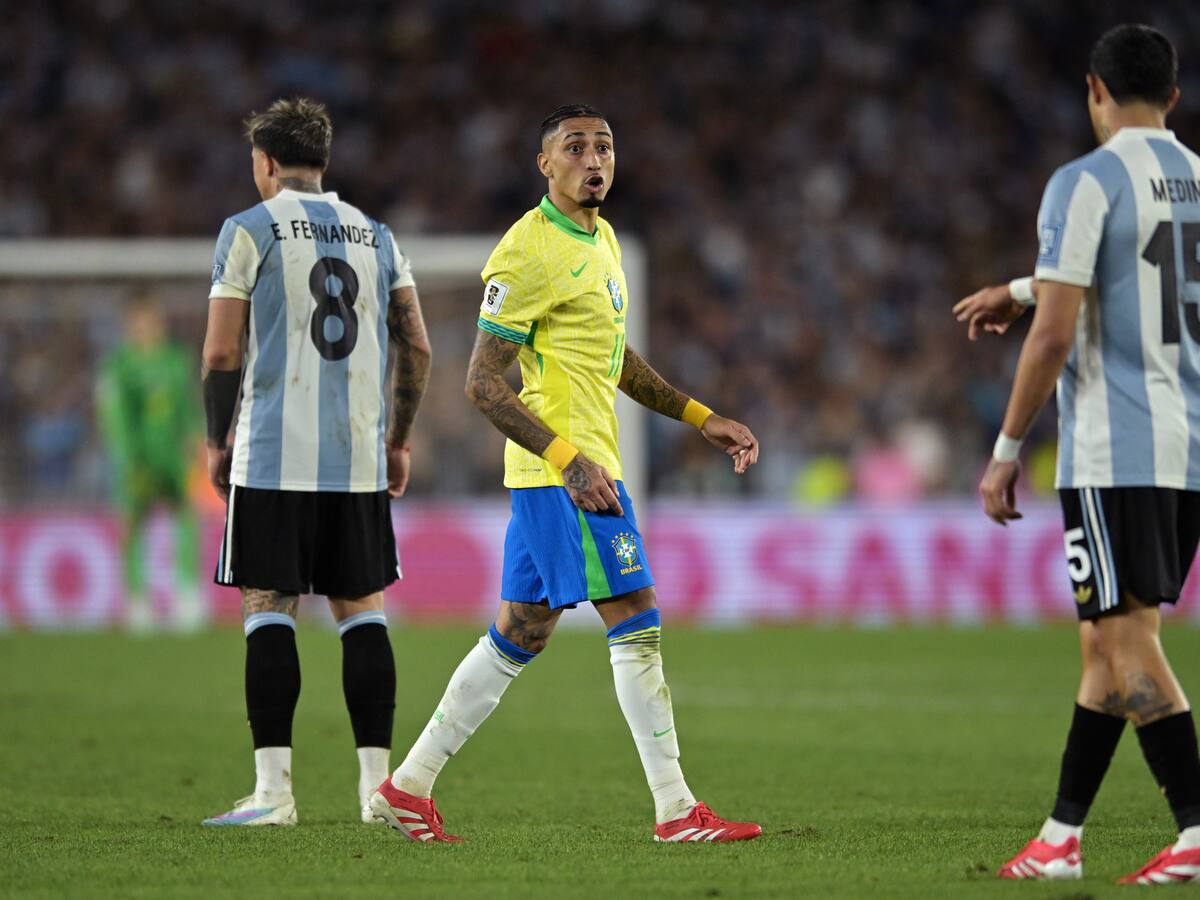 De prometer paliza a recibirla: Jugadores argentinos silencian a Raphinha tras previa declaración