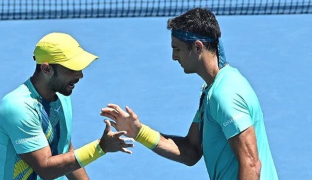 Juan Sebastián Cabal y Robert Farah en el Australia Open 2022