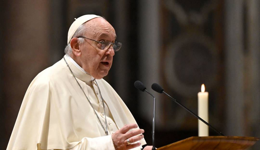 El papa Francisco en la última homilía del 2021.     Foto: Getty