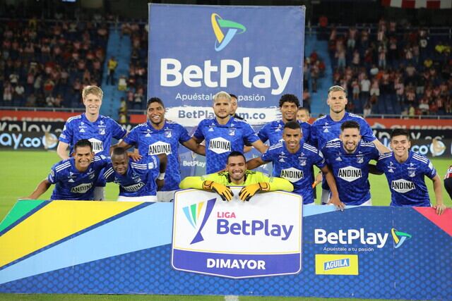 Once inicial de Millonarios en su visita al junior, Liga BetPlay / Colprensa