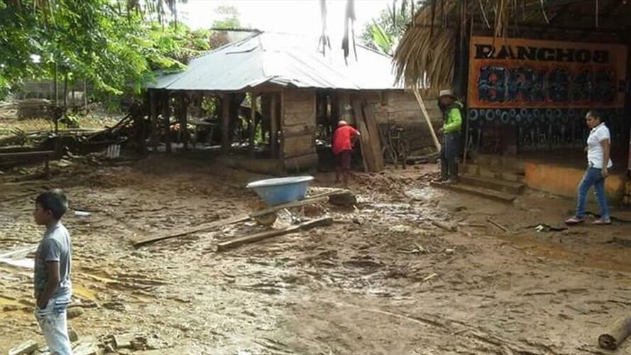 Avalancha en el sur de Córdoba deja cuatro personas muertas. Foto: Cortesía Jorge Velásquez
