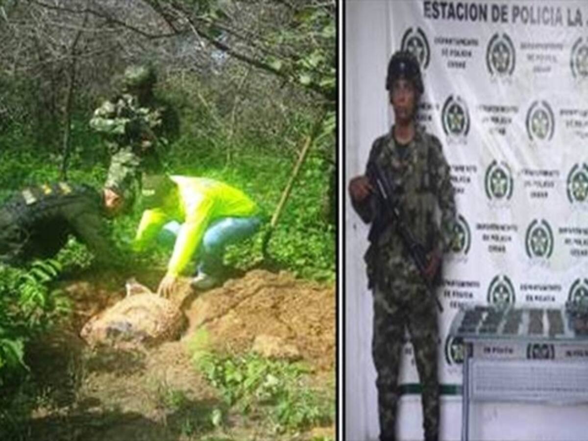Policía y Ejército hallan caleta de explosivos en Cesar