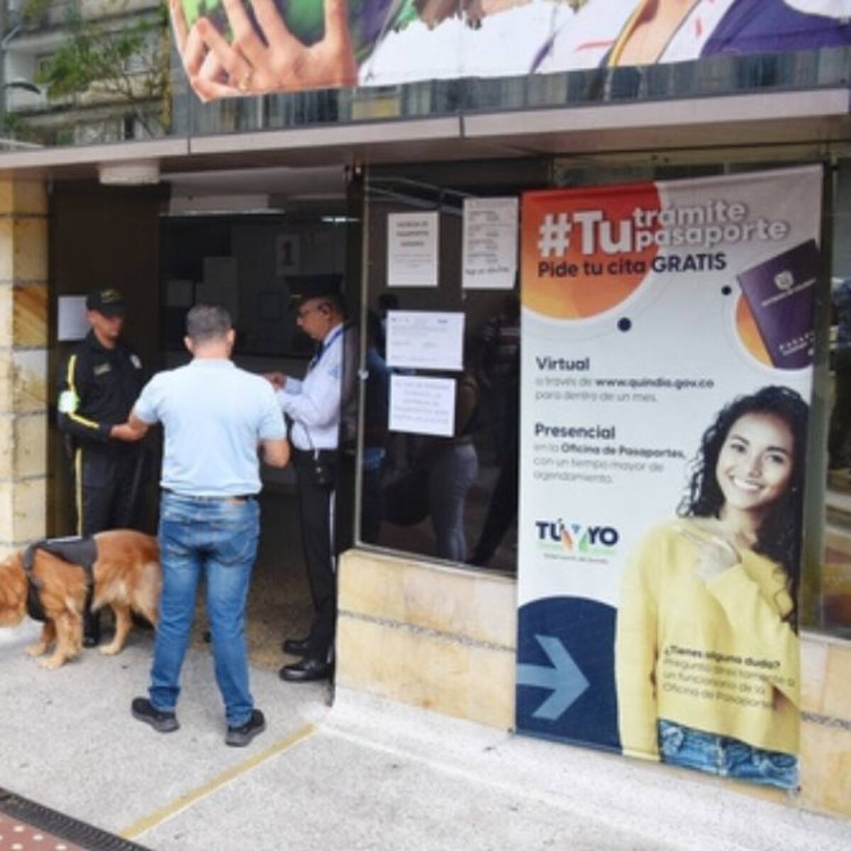 En el departamento del Quindío, hay normalidad en la atención en la oficina de pasaportes