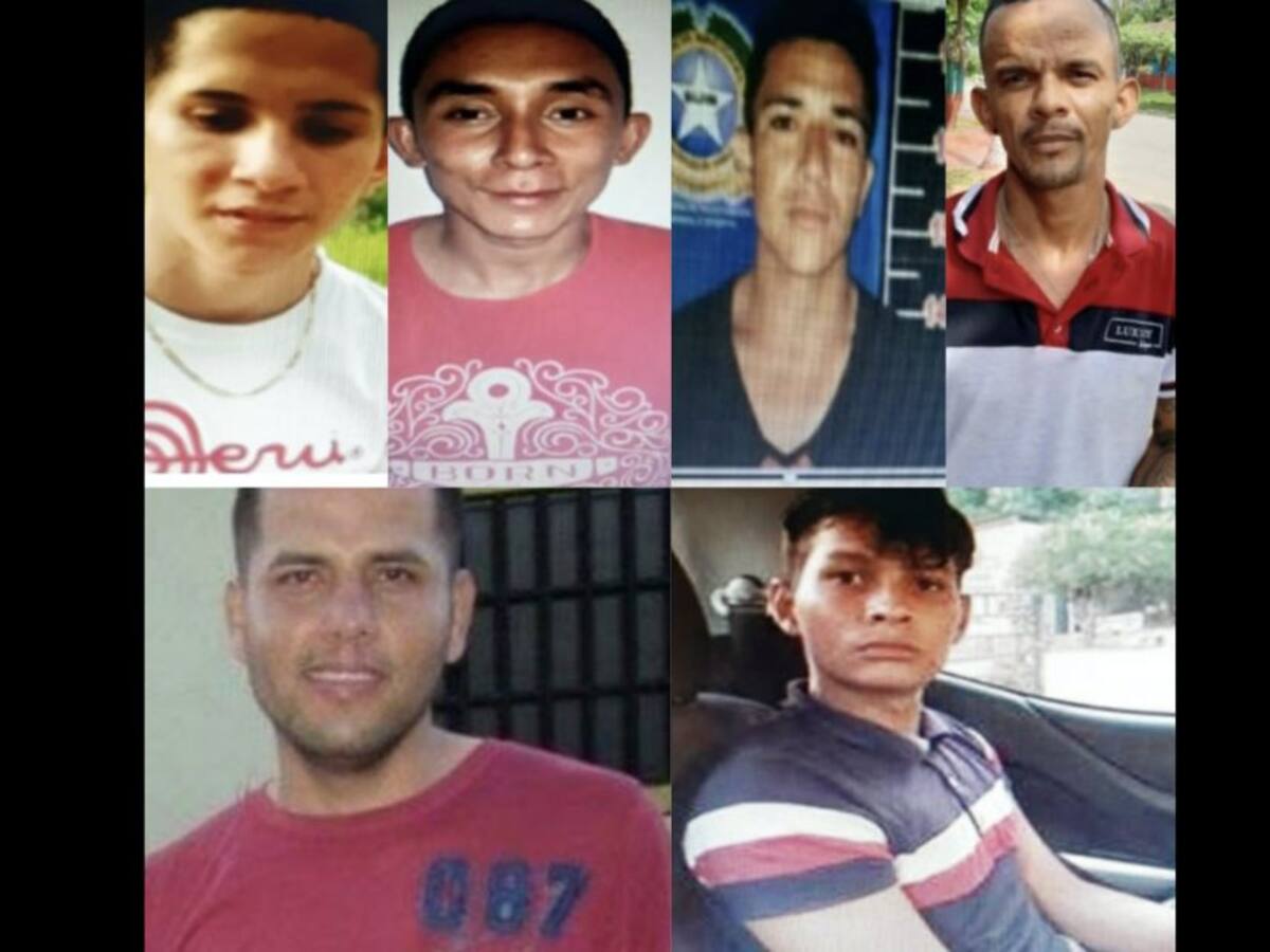 7 fugitivos tras fuga de presos en Tame, Arauca