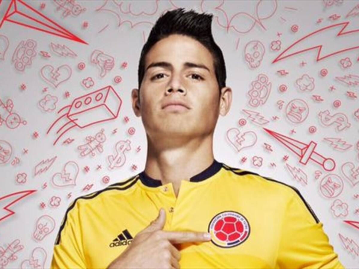 James Rodríguez ya estrenó la nueva camiseta de la Selección Colombia