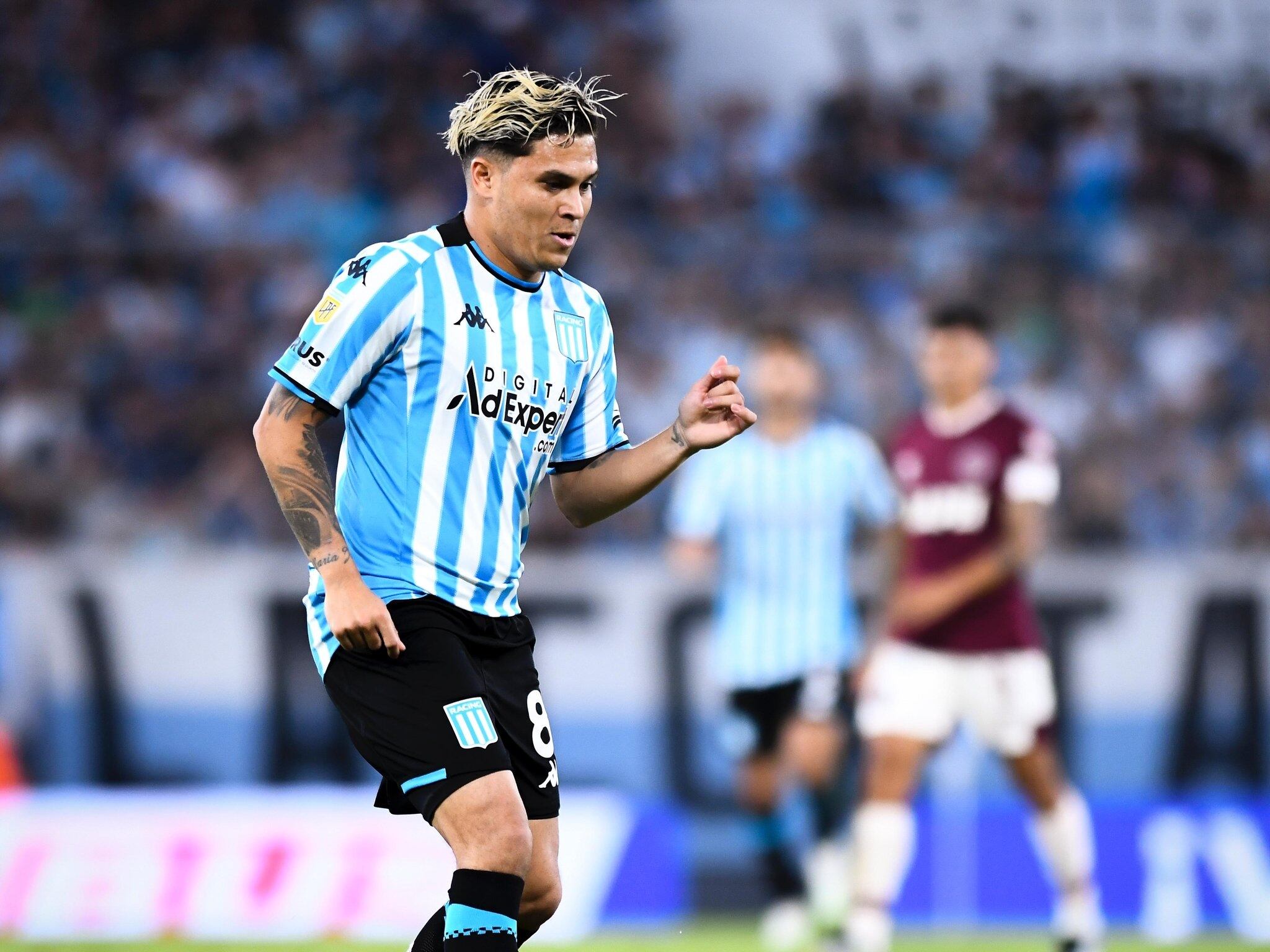Juan Fernando Quintero, volante colombiano de Racing / Twitter: @RacingClub