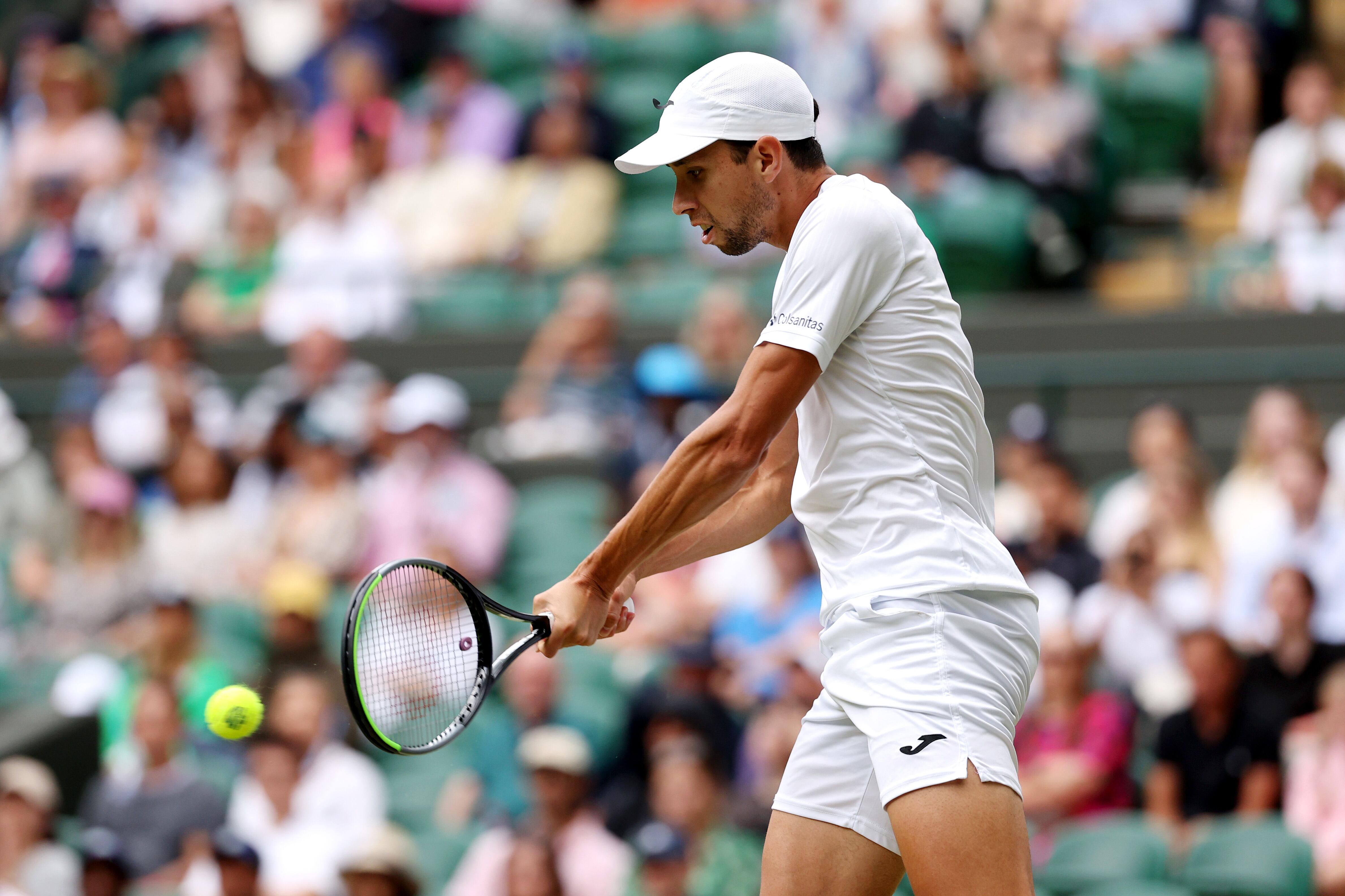 Daniel Elahi Galán en Wimbledon 2023 (Photo by Patrick Smith/Getty Images)