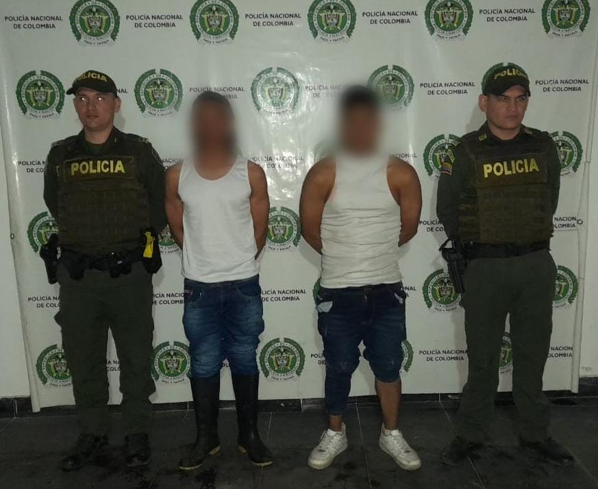 capturan a  dos sujetos de 19 y 21 años de edad.