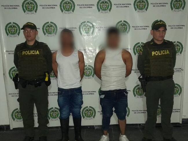 capturan a dos sujetos de 19 y 21 años de edad.