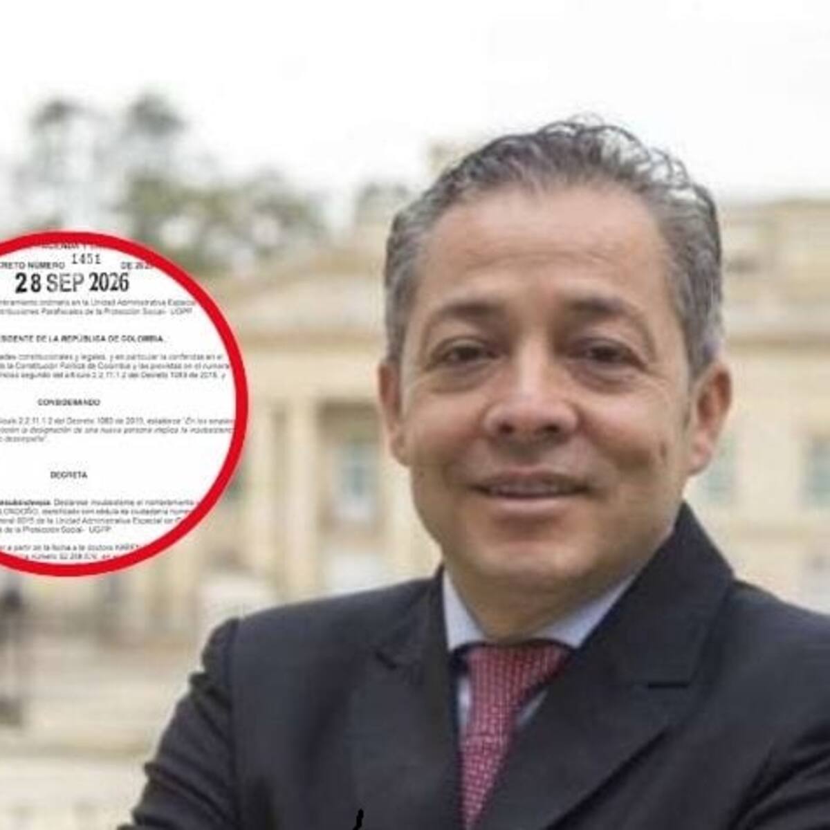 Declaran insubsistente al quindiano Luciano Grisales como director de la unidad de gestión pensional