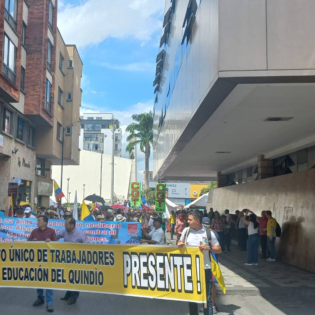 Maestros del Quindío se suman al paro regional por las deficiencias en los servicios de salud