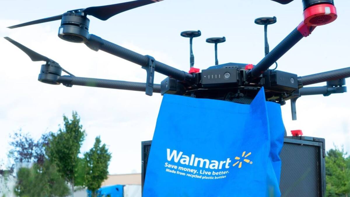 Walmart prueba con opción de drones para repartir los pedidos