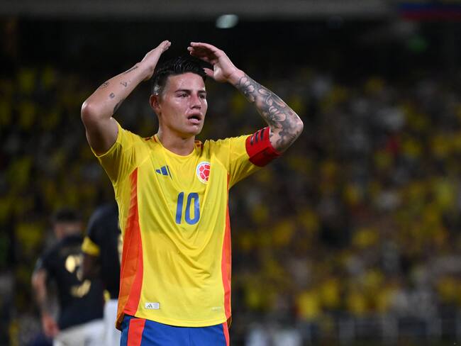 James Rodríguez, volante de la Selección Colombia. (Photo by RAUL ARBOLEDA/AFP via Getty Images)