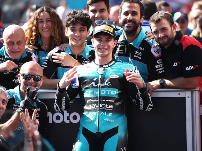 ¡David Alonso logra el podio! Así le fue en el GP de Austria del Moto2. (Photo by Gold & Goose Photography/Getty Images)