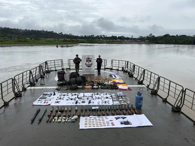 Incautan drones, explosivos y material de guerra de la “Jaime Martínez” en Cauca