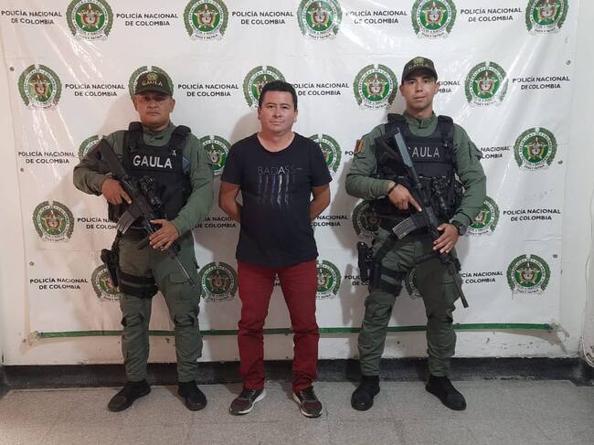 El capturado es señalado de extorsionar a un hombre para no revelar que tenía un hijo extramatrimonial. Cortesía: Policía Huila.