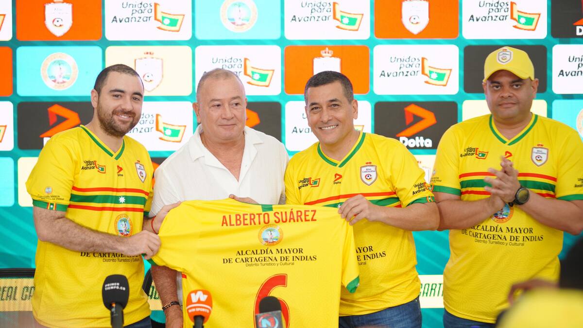Alberto Suárez presentado como nuevo DT de Real Cartagena