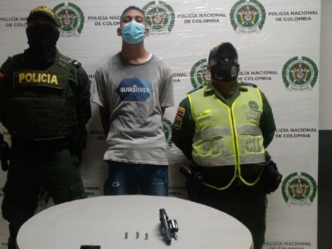Capturado presunto delincuente por robar con arma traumática en Cartagena