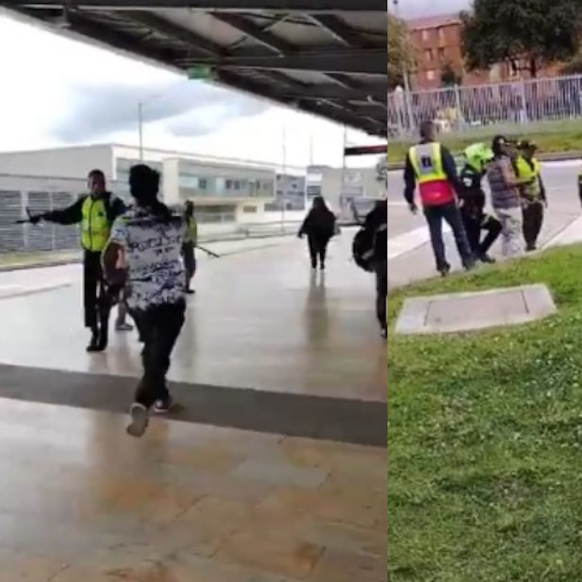 Vigilante de TransMilenio fue apuñalado al impedir que dos hombres se colaran en el Portal Suba