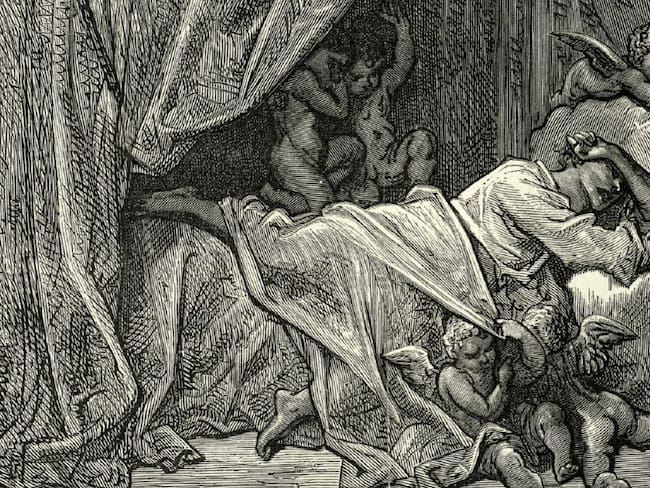 La peculiar forma como dormía la gente en la Edad Media