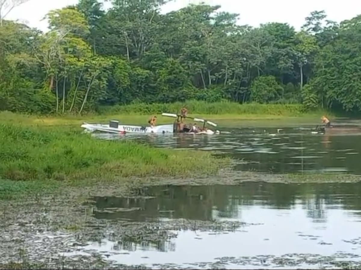 ¡Atención! Helicóptero de la Armada Nacional se accidentó en Malagana, Bolívar