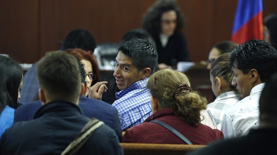 Se llevó a cabo el juicio de condena contra Rafel Uribe Noguera por el asesinato de Yuliana Samboní. En la foto: Juvencio Samboni, padre de Yuliana Samboni. Foto: Colprensa.