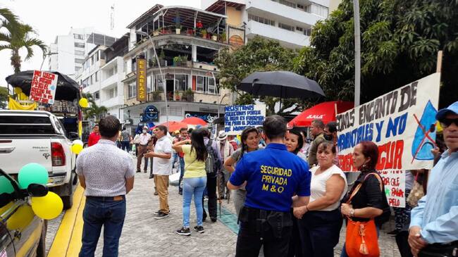 Protesta de la comunidad del municipio de Rovira