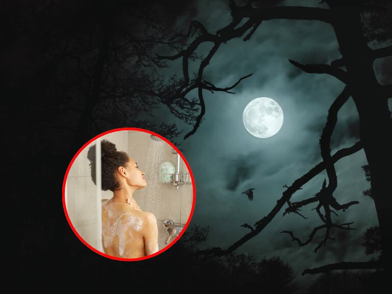 Baño de Luna, collage con imágenes de referencia // Getty Images