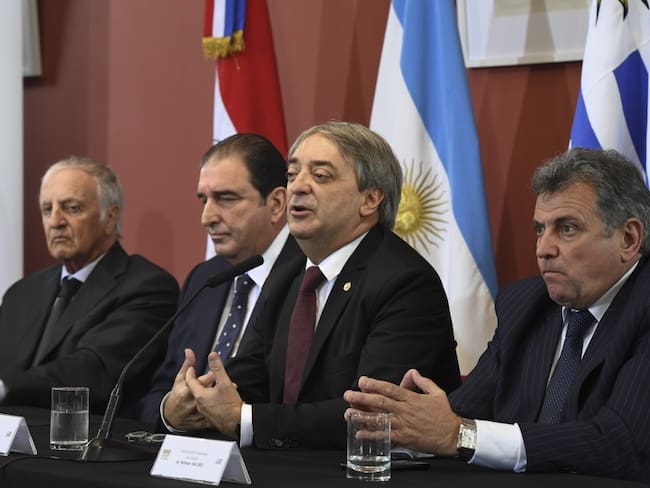 Reunión entre Argentina, Uruguay, Paraguay y Chile por el Mundial