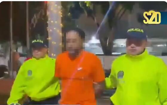 Alias Amaury presunto narcotraficante de Clan del Glfo capturado en Medellín- foto Policía Nacional