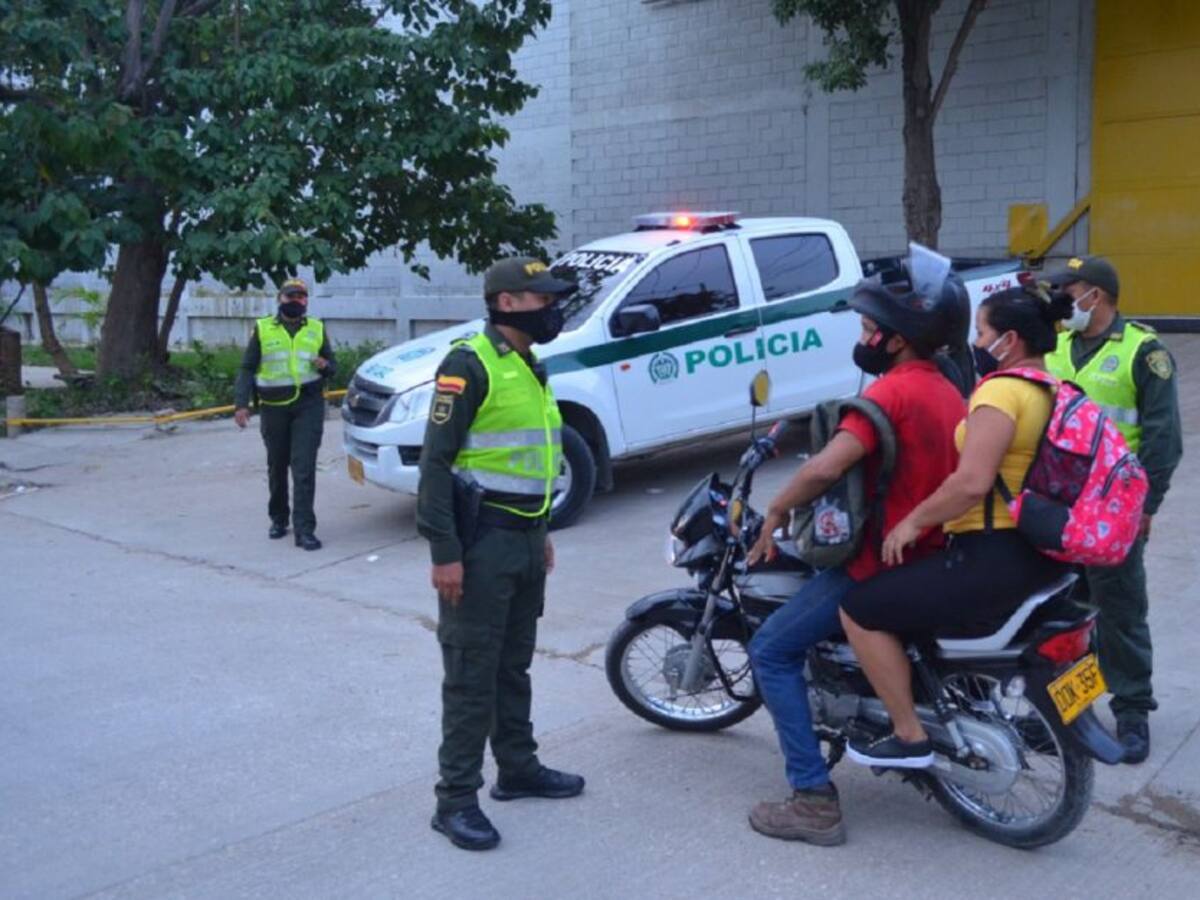 En Cartagena, 500 policías garantizan cumplimiento de medidas sanitarias